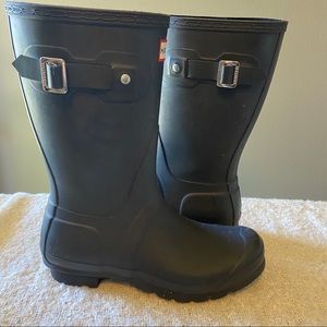 Hunter Original Short Black Rainboots